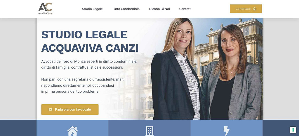 Sito web realizzato da Federico Porta Studio legale Acquaviva Canzi